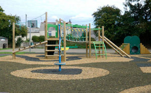 childrens playground in the nearby park